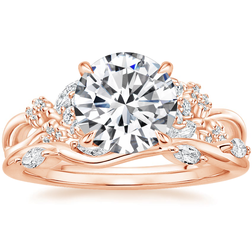 14K Rose Gold Summer Blossom Diamond Ring 1 4 ct. tw. with